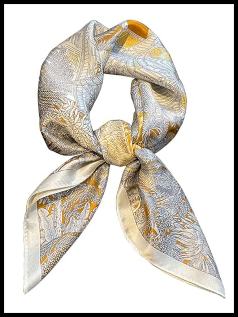 Lightweight Silk Satin Head Scarf Hair Bandana Neck Wrap for Women